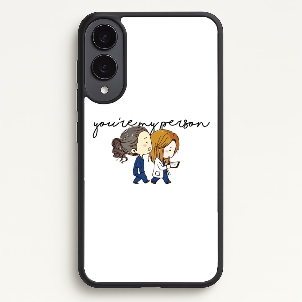 You're My Person Cartoon - Grey's Phone Case - Galaxy S25 Edge / Standard