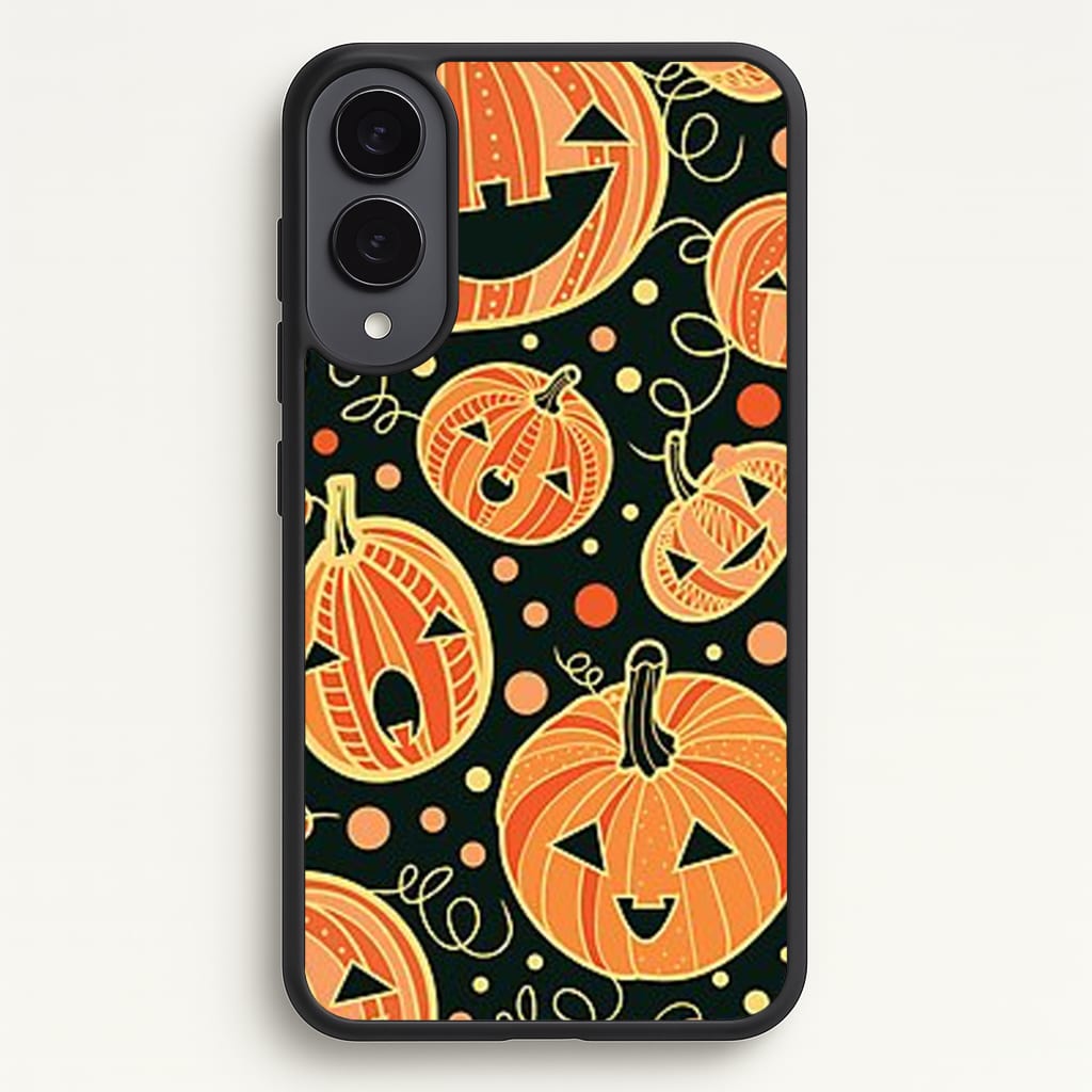 Pumpkin Pattern Phone Case - Galaxy S25 Edge / Standard
