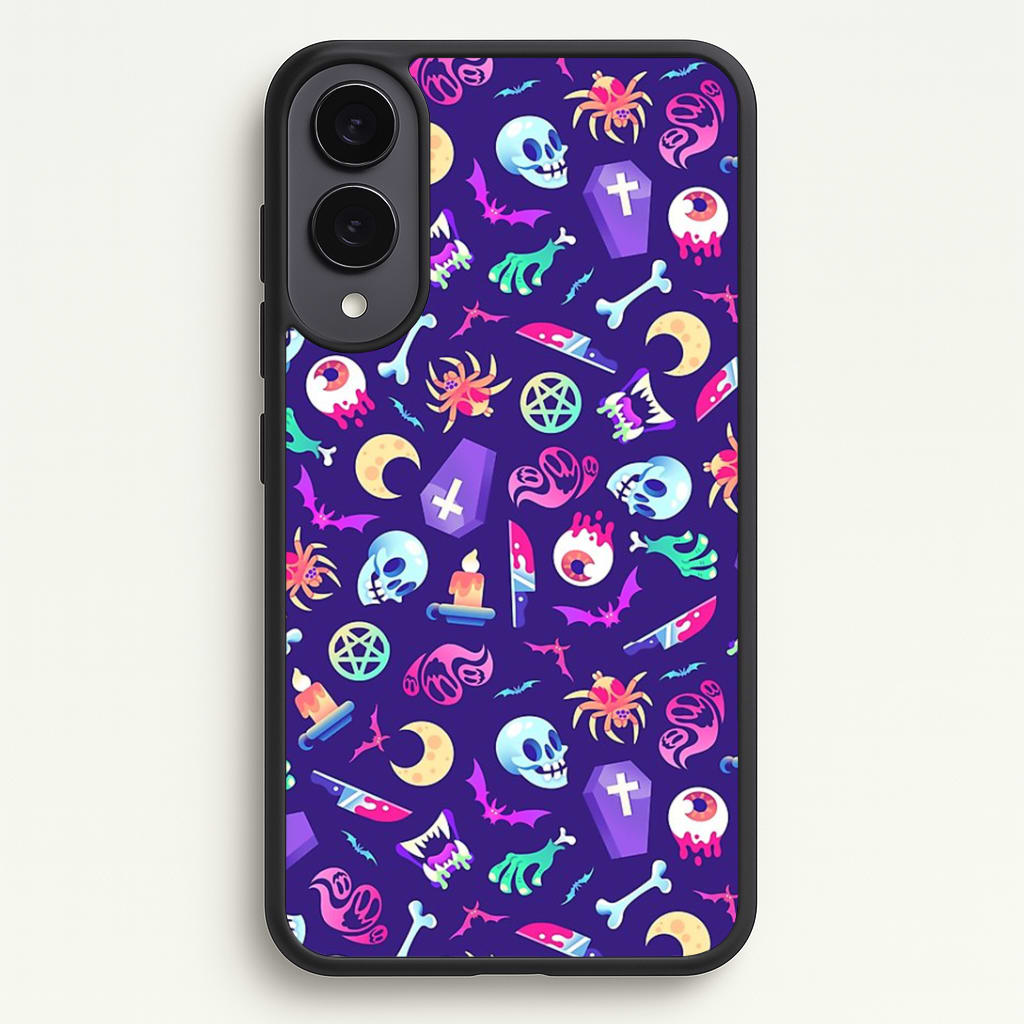 Horroriffic Halloween Pattern Phone Case - Galaxy S25 Edge / Standard