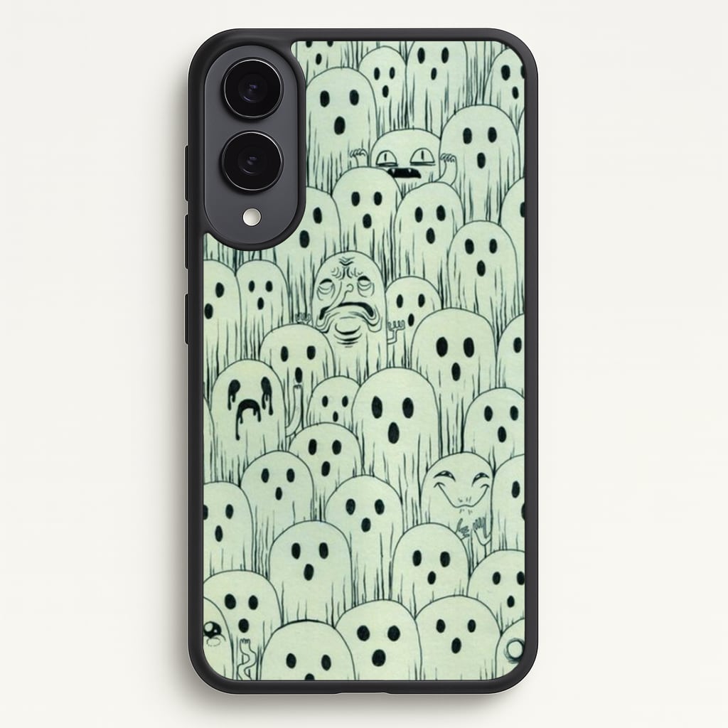 Droopy Ghost Pattern Phone Case - Galaxy S25 Edge / Standard