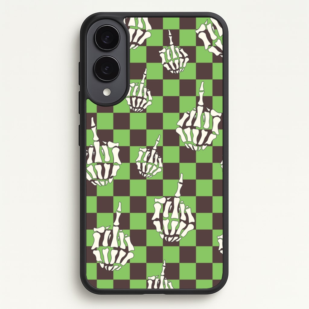Green Middle Finger Phone Case - Galaxy S25 Edge / Standard