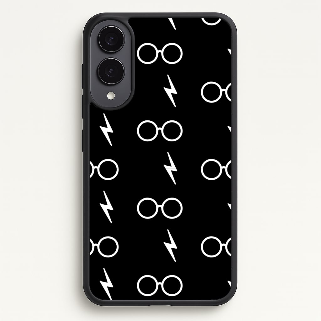 Glasses & Scar Pattern Phone Case - Galaxy S25 Edge / Standard