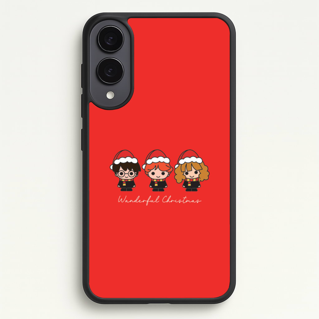 Wizards With Christmas Hats Phone Case - Galaxy S25 Edge / Standard