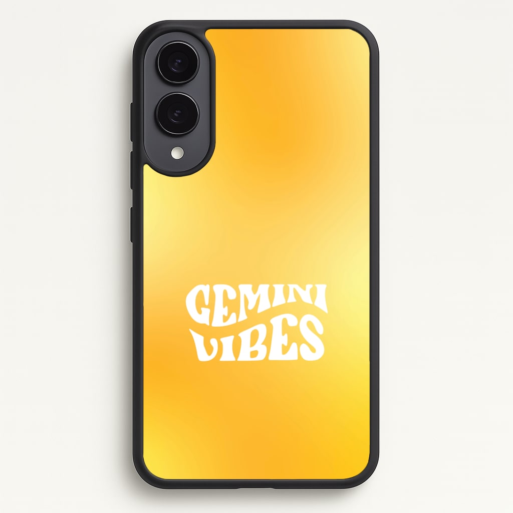 Gemini Vibes Gradient Zodiac Phone Case - Galaxy S25 Edge / Standard