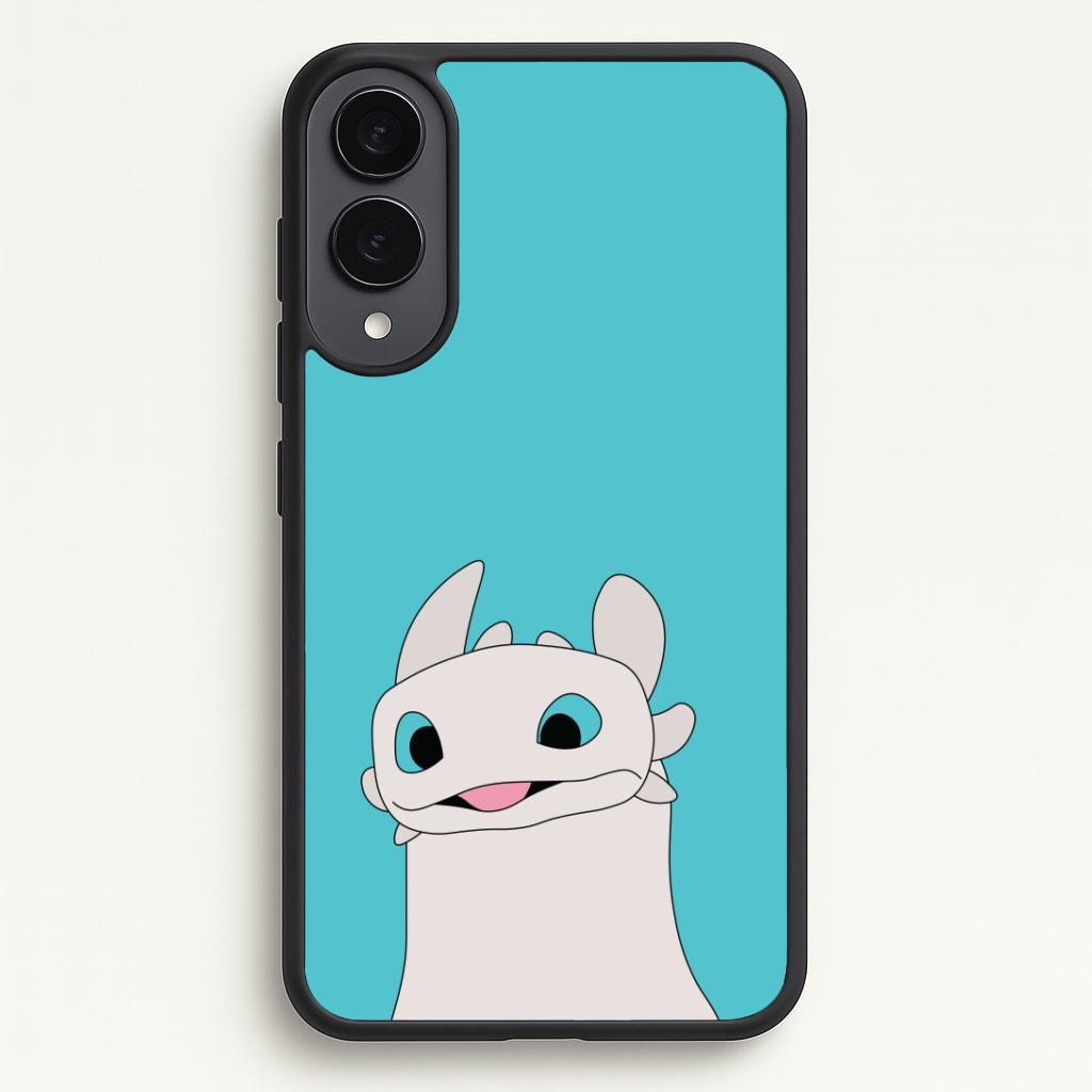 White Fury Dragon Phone Case - Galaxy S25 Edge / Standard