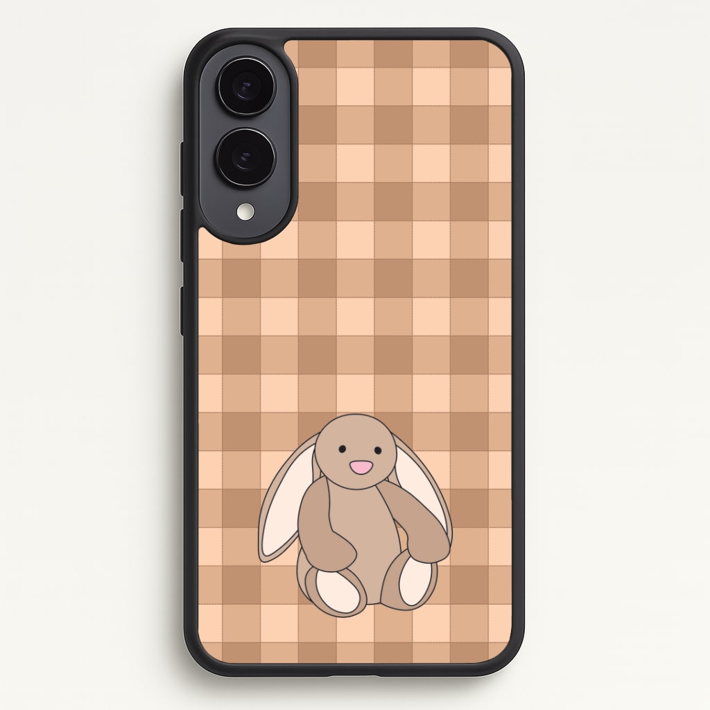 Bunny Checkered Pattern Phone Case - Galaxy S25 Edge / Standard