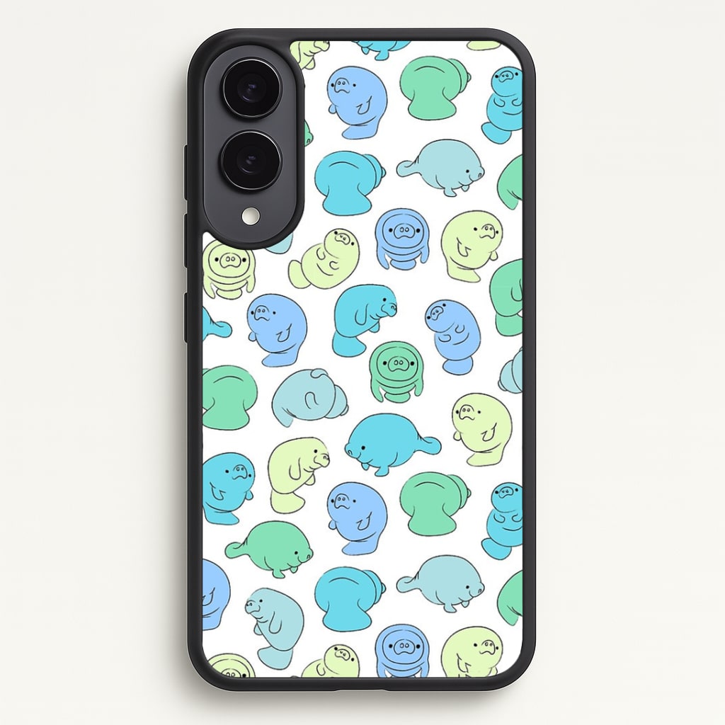 Manatee Party Phone Case - Galaxy S25 Edge / Standard