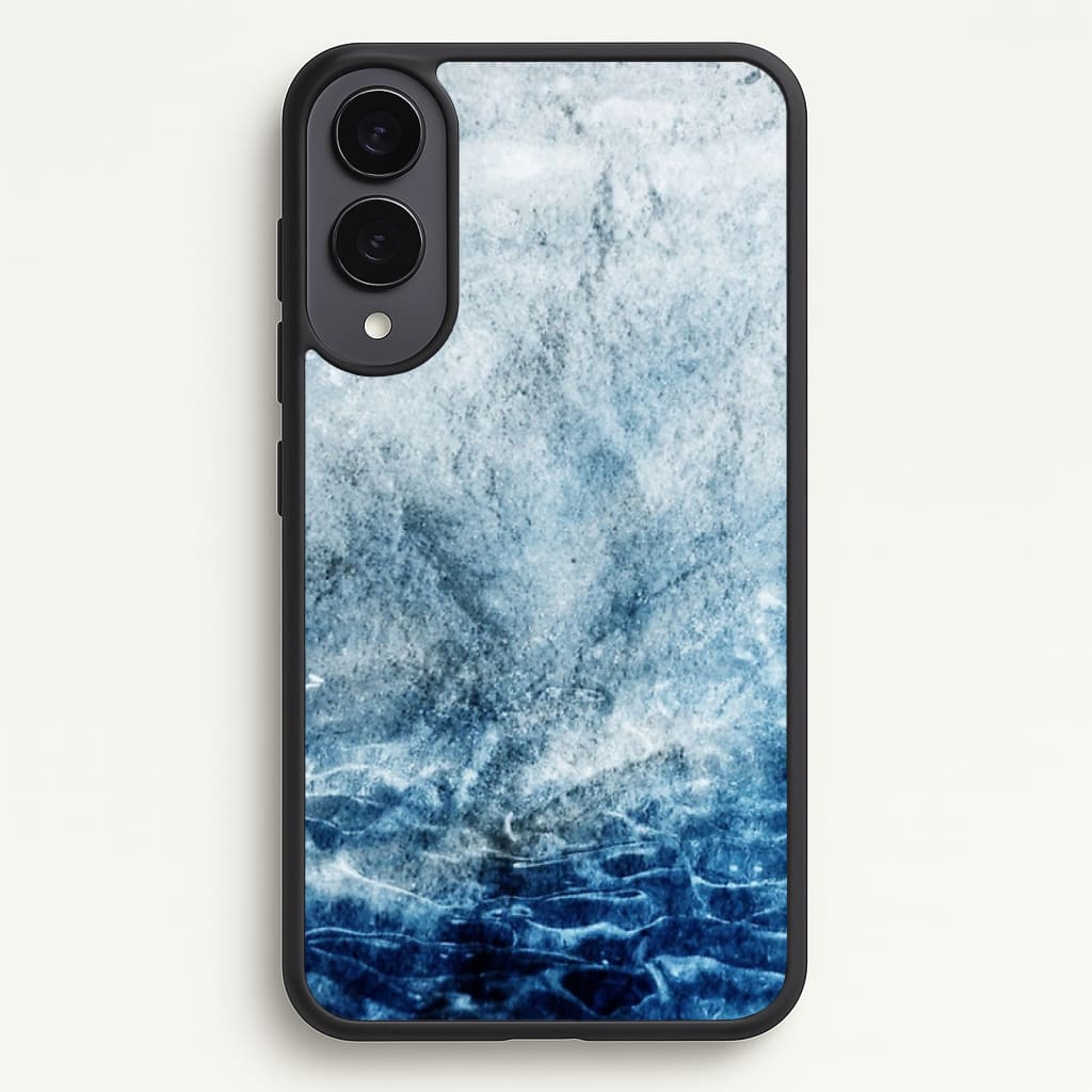 Sea Blue Marble Phone Case - Galaxy S25 Edge / Standard