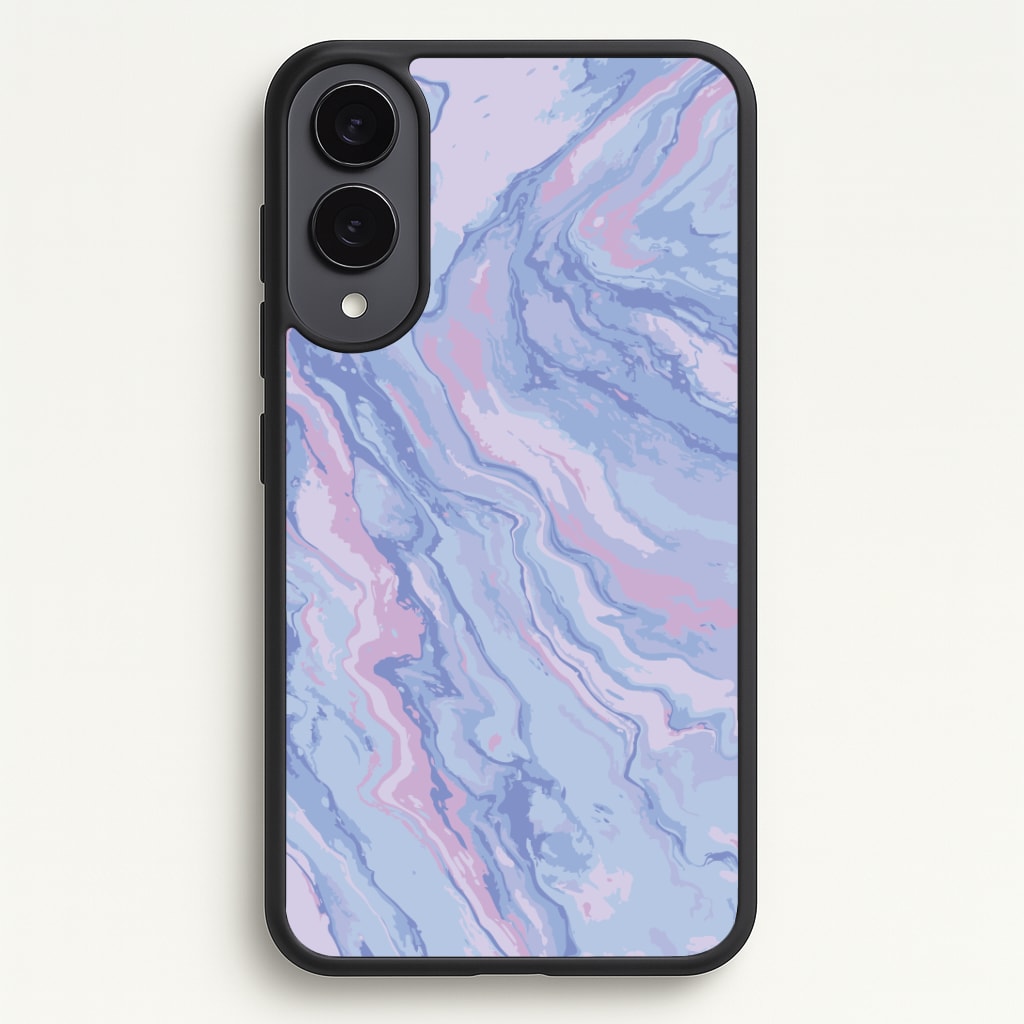 Purple Cloudy Marble Phone Case - Galaxy S25 Edge / Standard