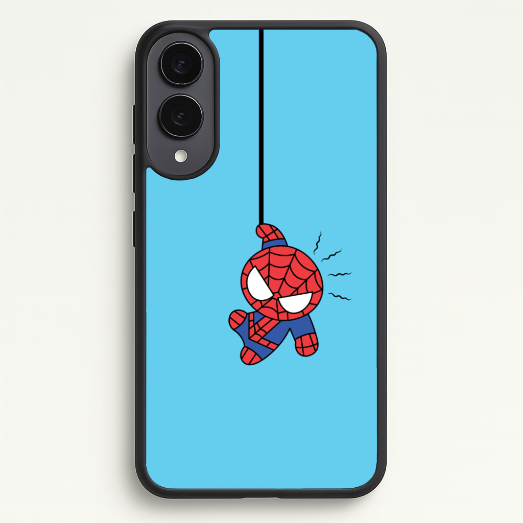 Blue Hanging Spider Hero Phone Case - Galaxy S25 Edge / Standard