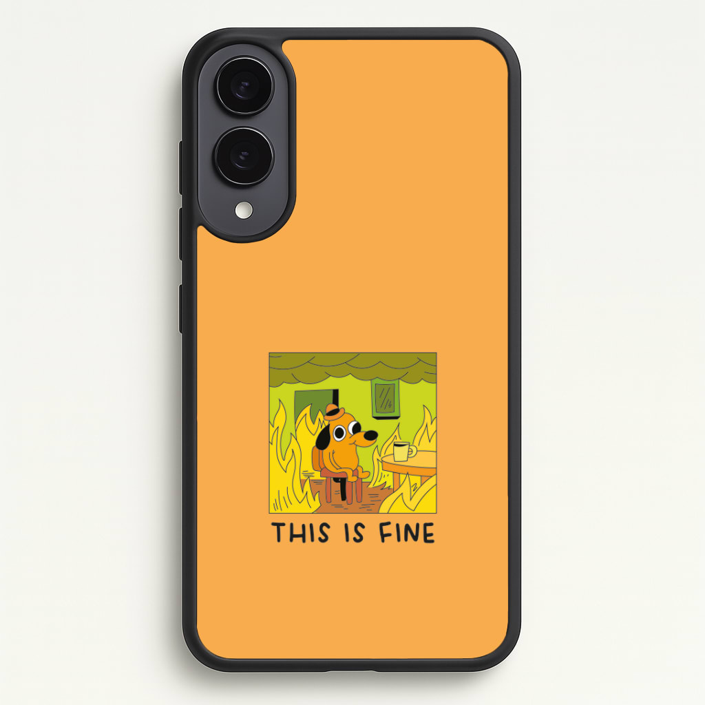 This Is Fine - Memes Phone Case - Galaxy S25 Edge / Standard