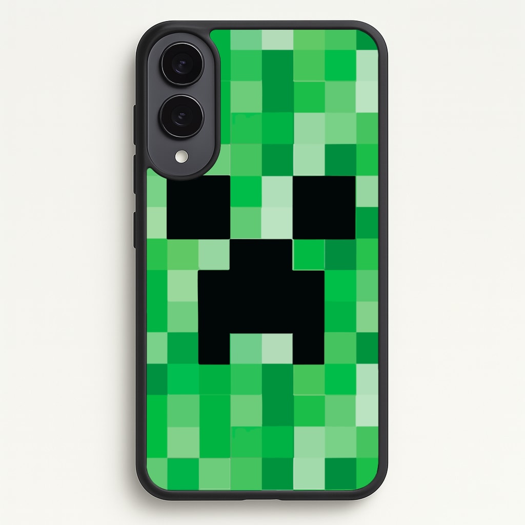 Creeper Face - Mining Phone Case - Galaxy S25 Edge / Standard