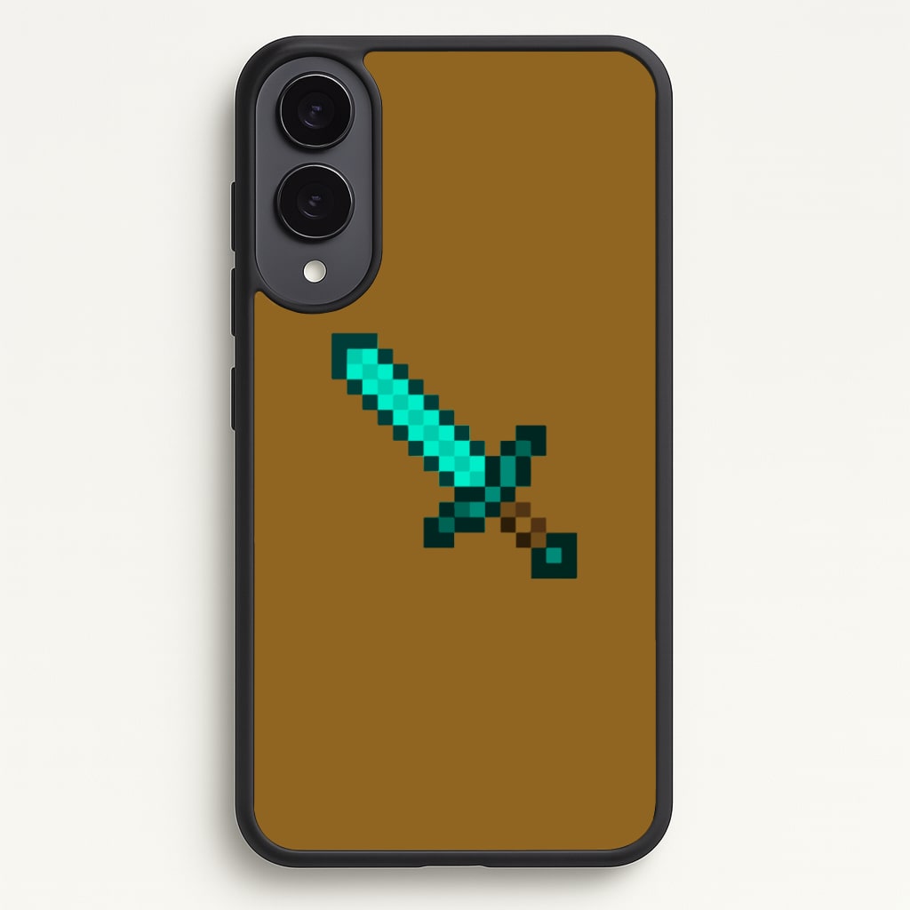 Diamond Sword - Mining Phone Case - Galaxy S25 Edge / Standard