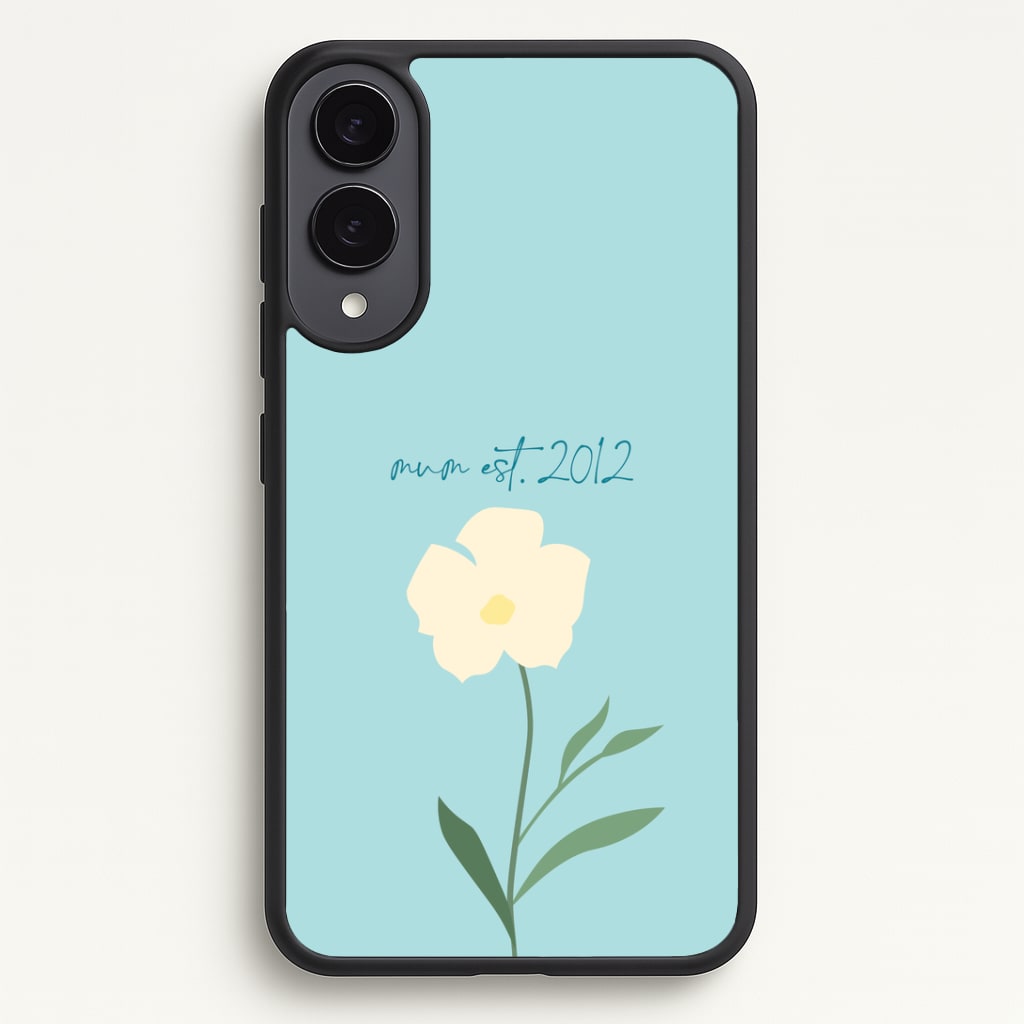 Personalised Baby Blue Mum Est Phone Case - Galaxy S25 Edge / Standard