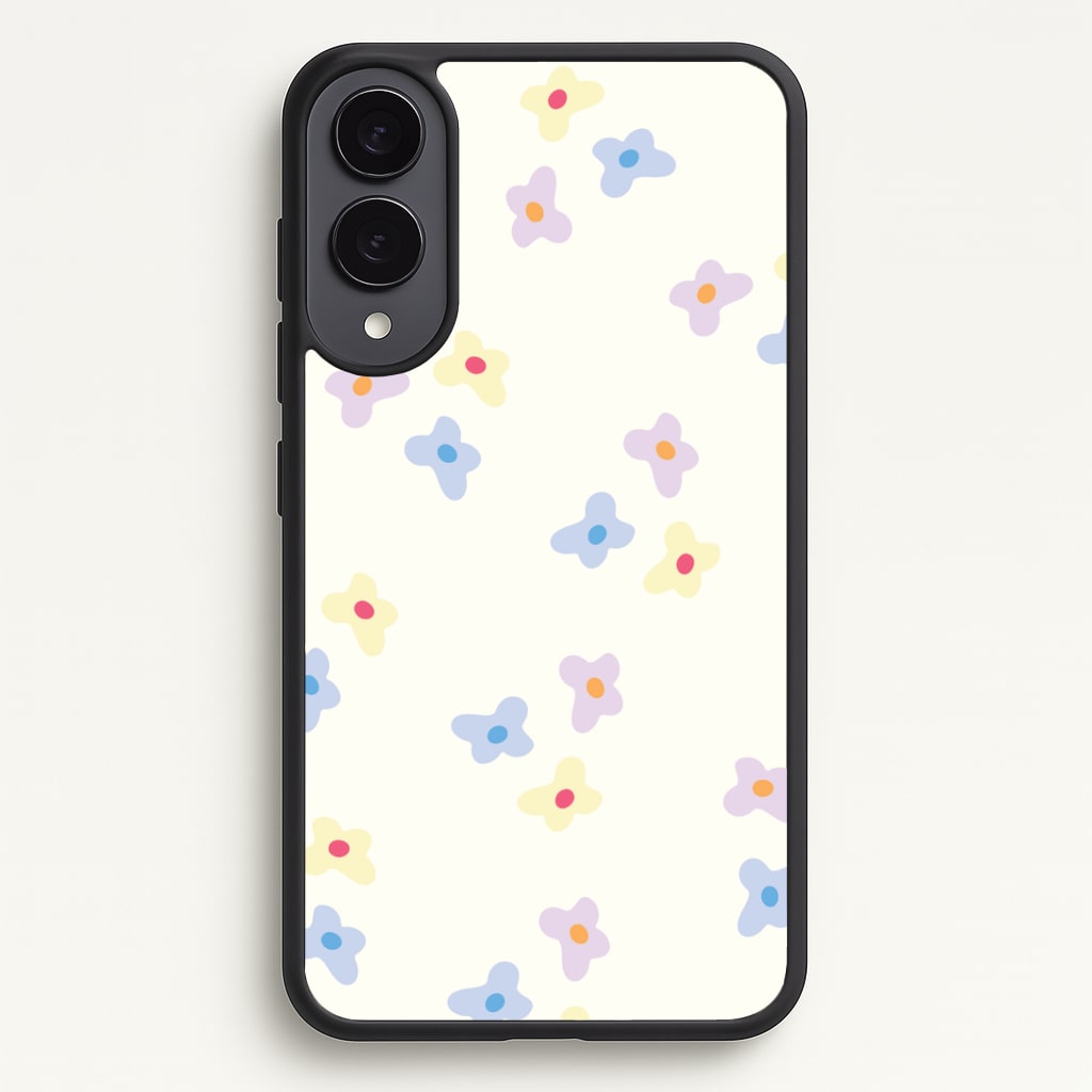 Pastel Flowers Pattern Phone Case - Galaxy S25 Edge / Standard