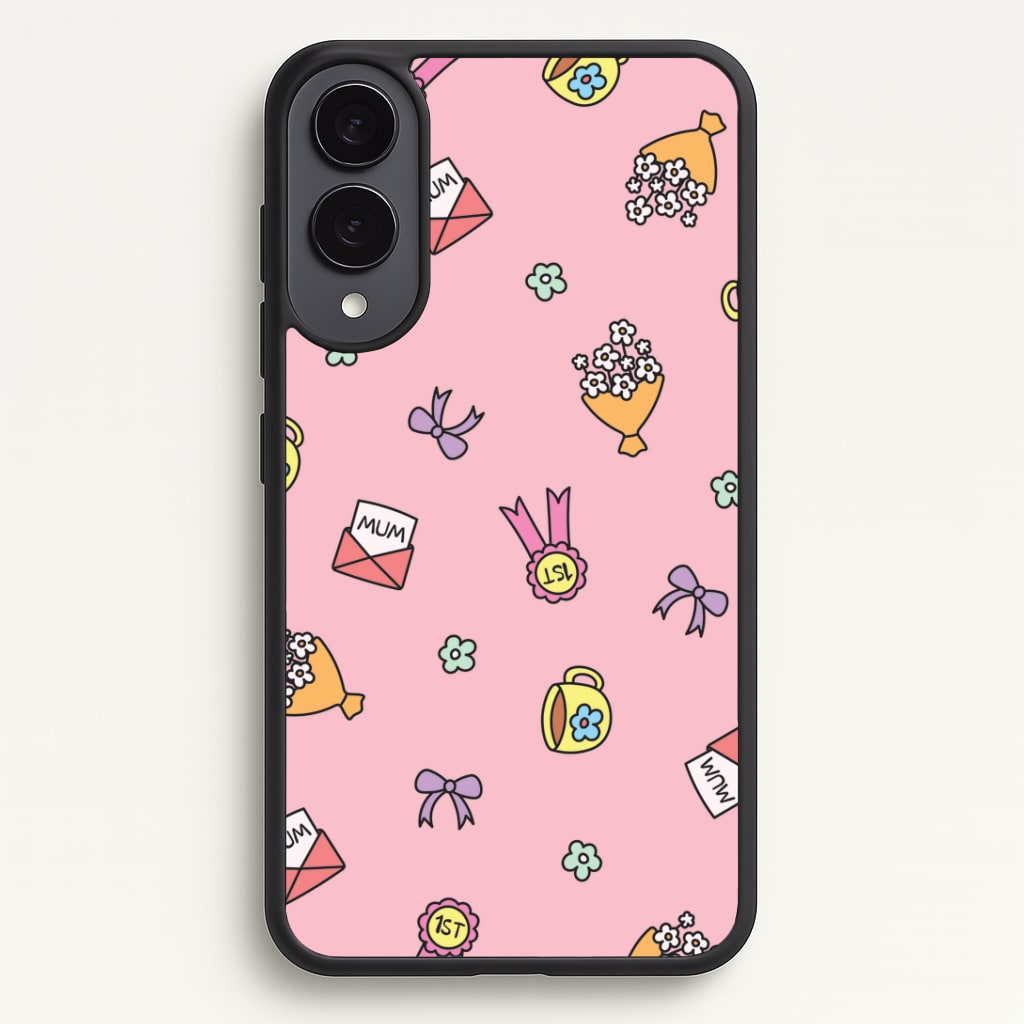 Mum Doodles Pattern Phone Case - Galaxy S25 Edge / Standard