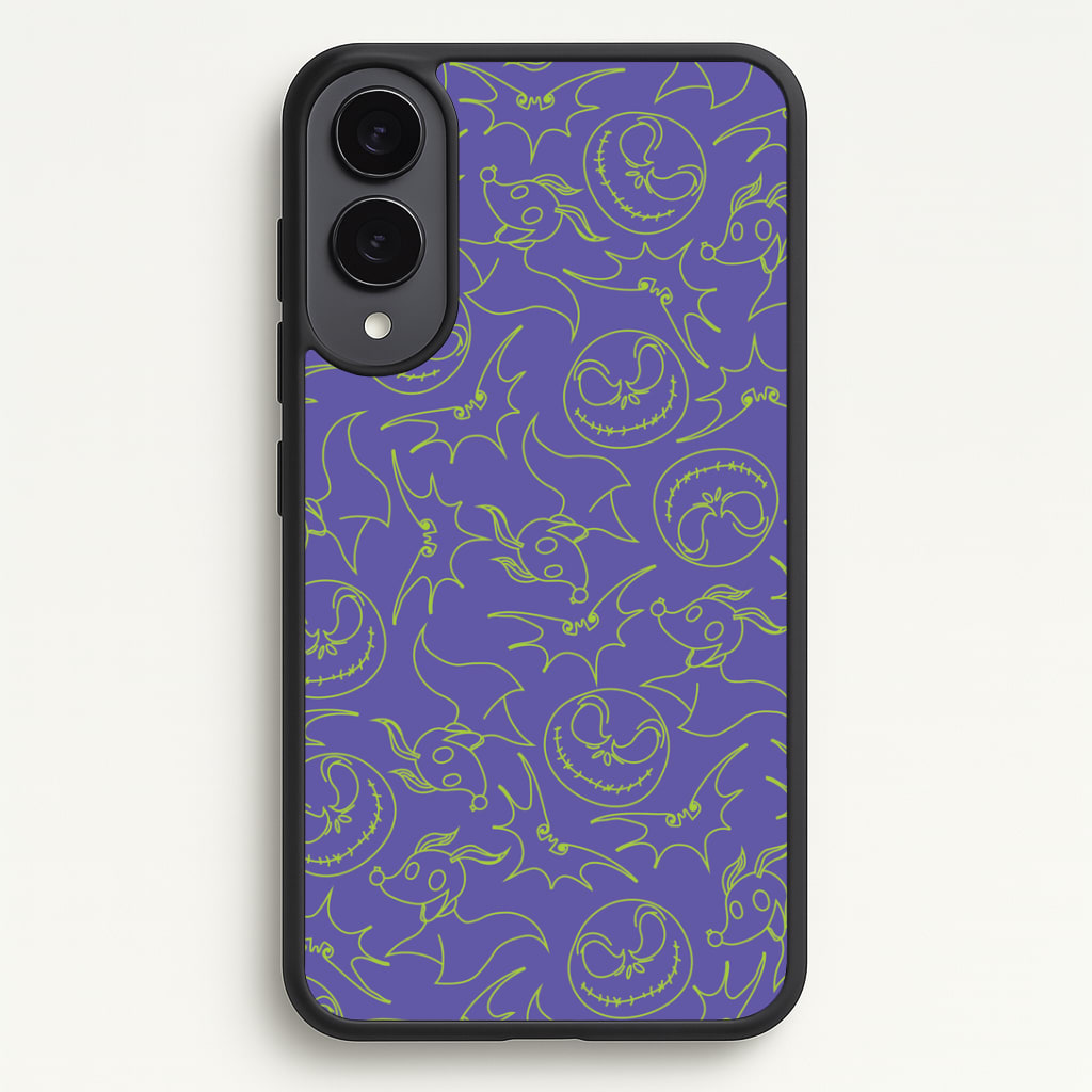 Purple And Green Pattern Phone Case - Galaxy S25 Edge / Standard
