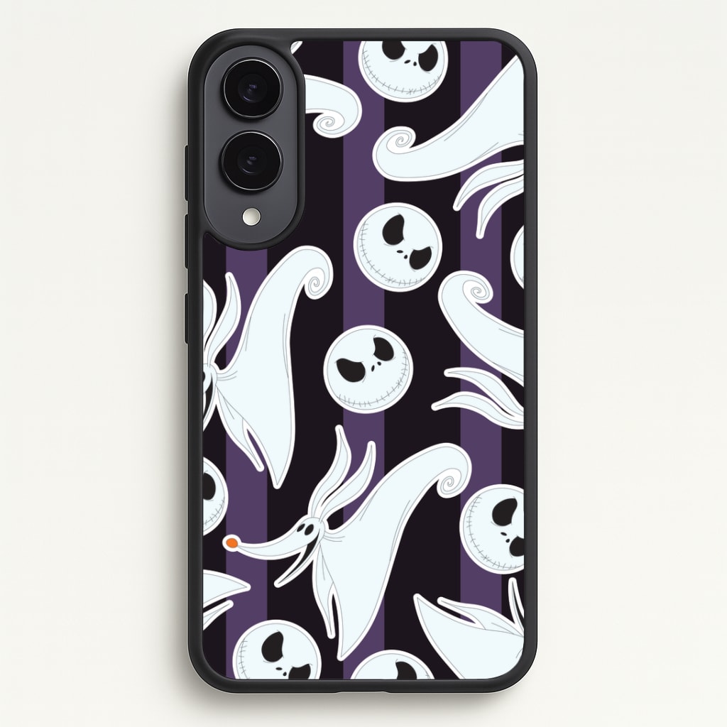 Skeleton Dog And Face Pattern Phone Case - Galaxy S25 Edge / Standard