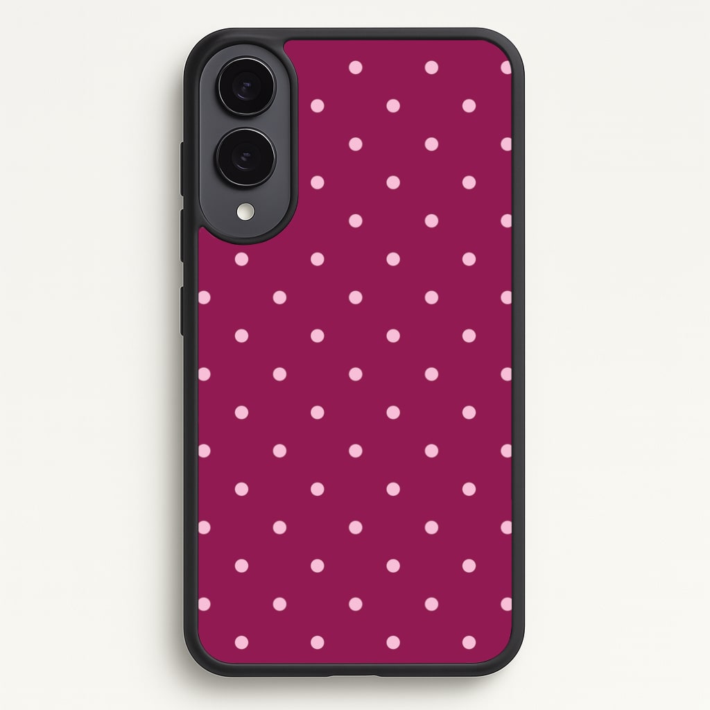 Raspberry Polka Dots Phone Case