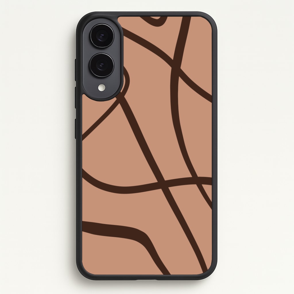 Lined Abstract Nude Phone Case - Galaxy S25 Edge / Standard