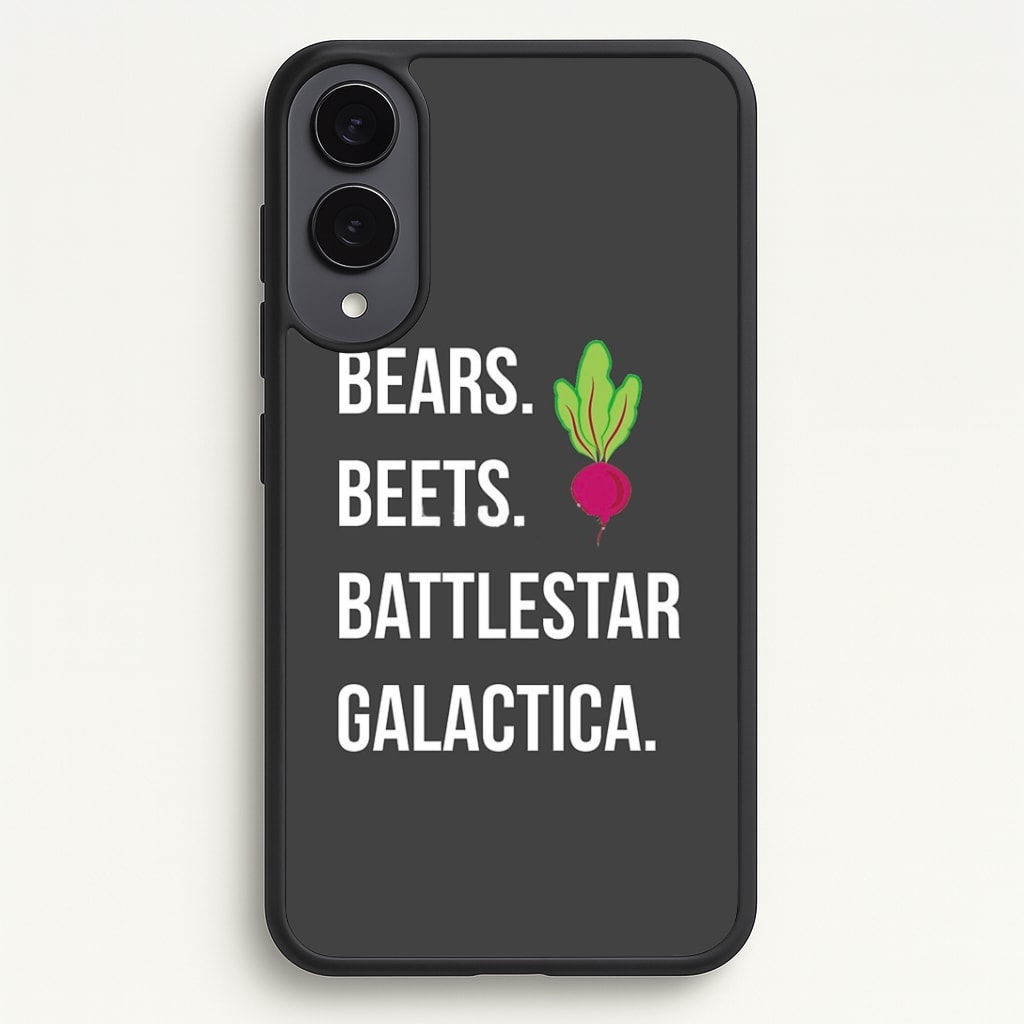Bears. Beets. Battlestar Galactica Illustration Phone Case - Galaxy S25 Edge / Standard