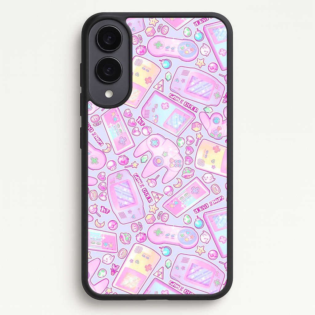 Power Up, Gaming Pattern Phone Case - Galaxy S25 Edge / Standard