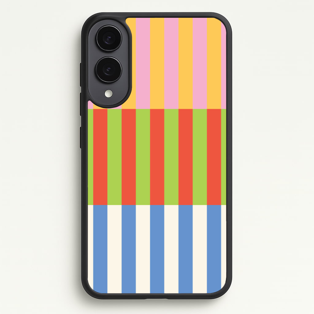 Colourful Stripes Pattern Phone Case - Galaxy S25 Edge / Standard