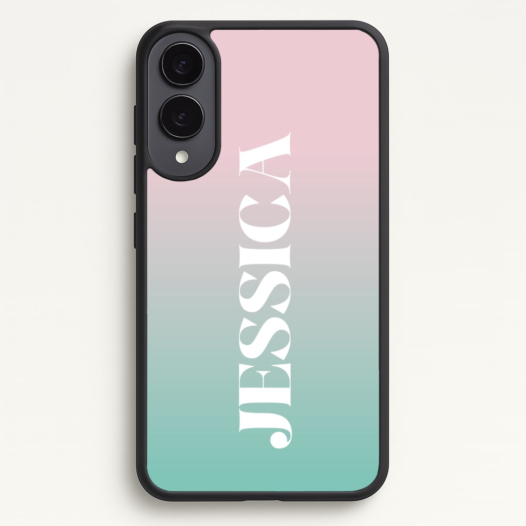 Gradient Personalised Name Phone Case - Galaxy S25 Edge / Standard