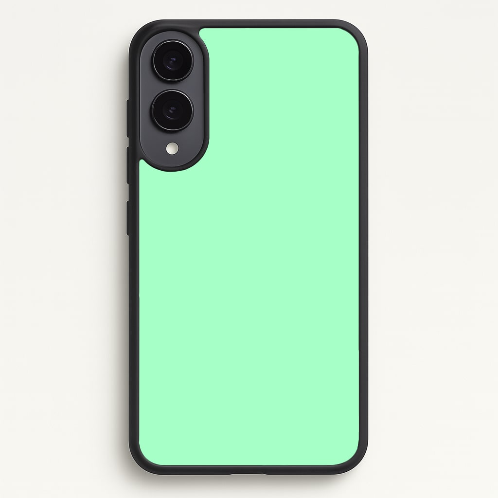 Back To Casics - Pretty Pastels - Plain Green Phone Case - Galaxy S25 Edge / Standard