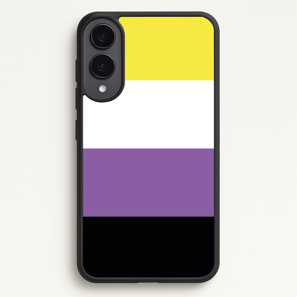 Non-Binary Flag - Pride Phone Case - Galaxy S25 Edge / Standard