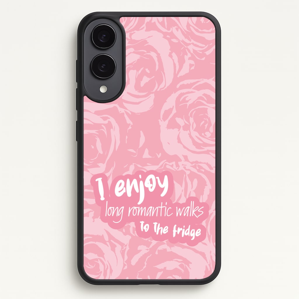 I Enjoy Long Romantic Walks - Funny Quotes Phone Case - Galaxy S25 Edge / Standard