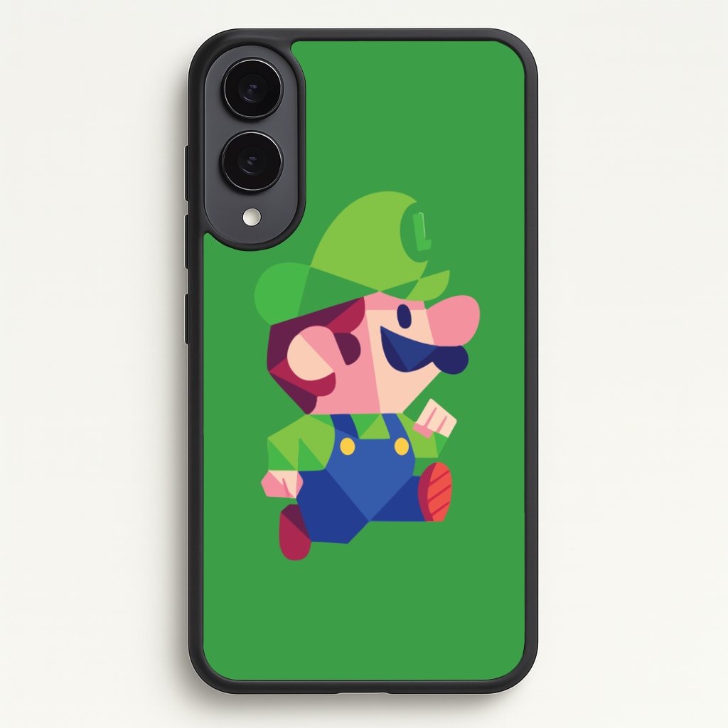Running Luigi - Mario Phone Case - Galaxy S25 Edge / Standard