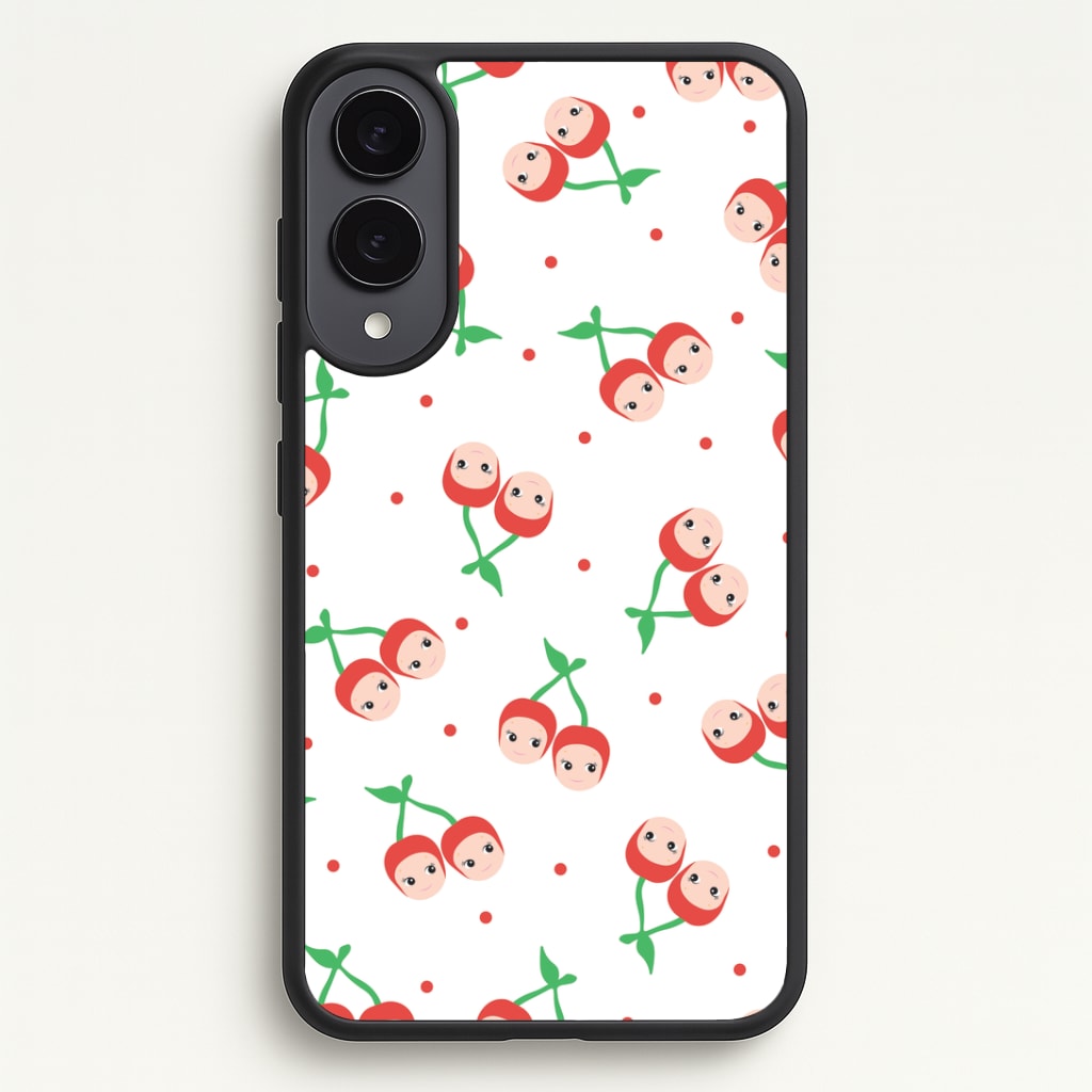Cherry Angels Pattern Phone Case - Galaxy S25 Edge / Standard