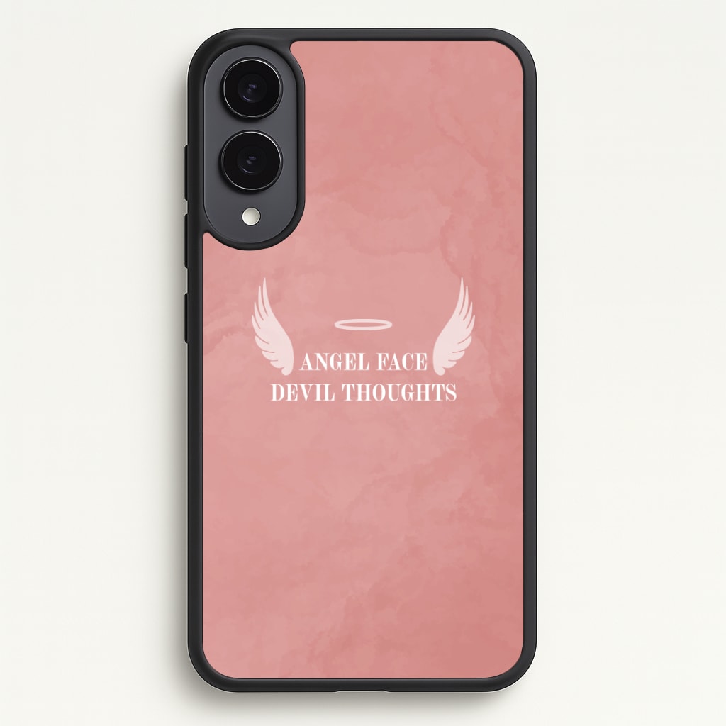 Angel Face Devil Thoughts Phone Case - Galaxy S25 Edge / Standard