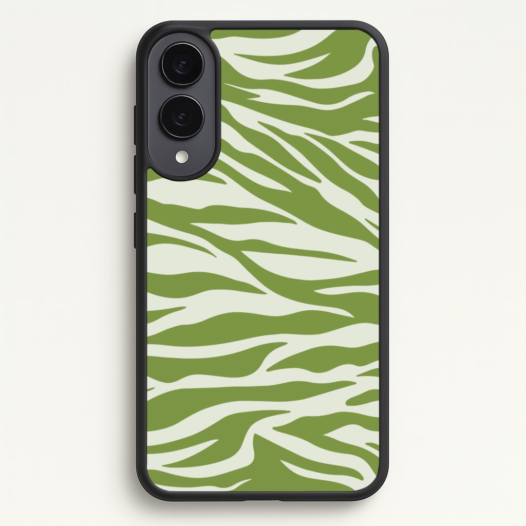 Abstract Green Print Phone Case - Galaxy S25 Edge / Standard