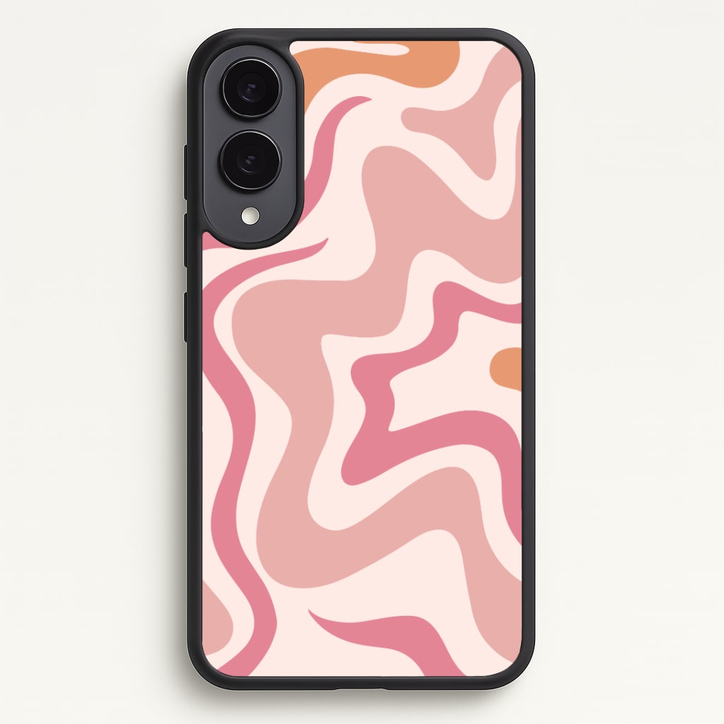 Pink Waves Phone Case - Galaxy S25 Edge / Standard