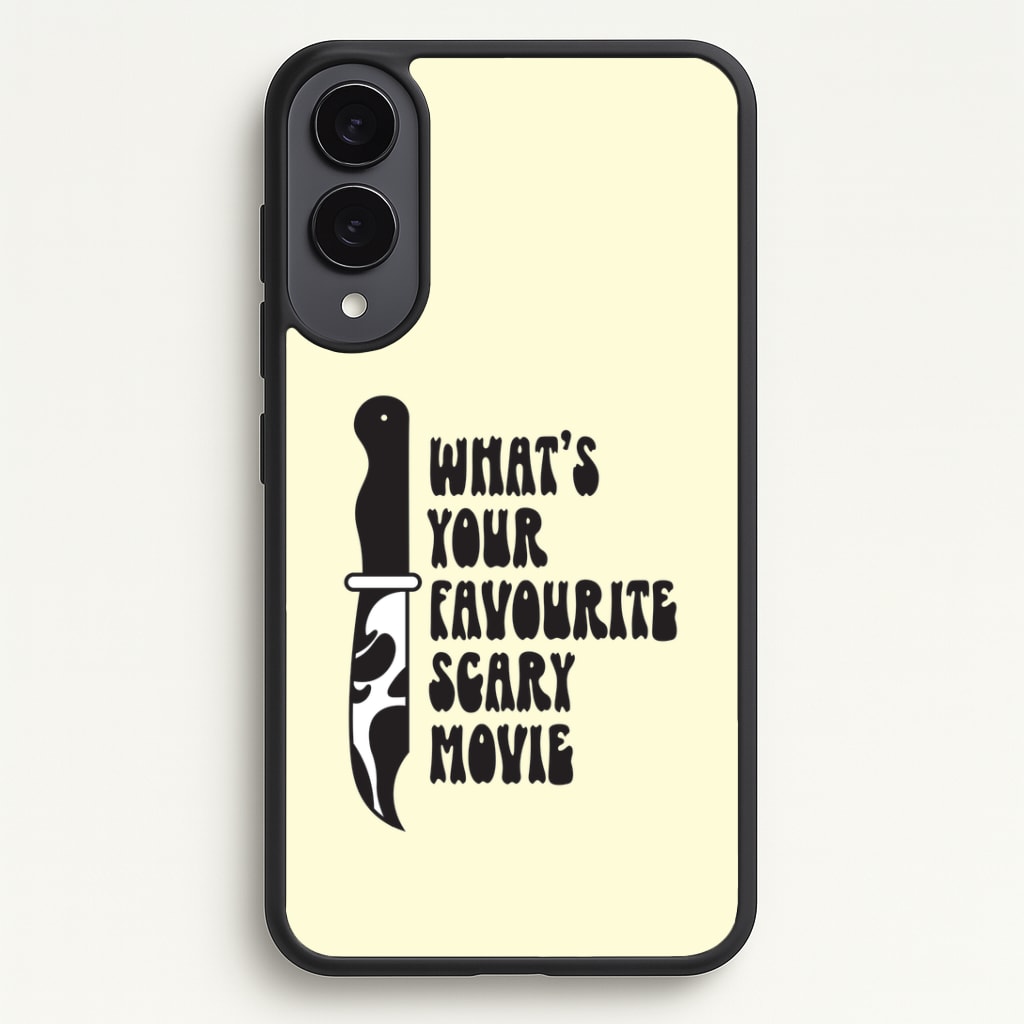 What's Your Favourite Scary Movie Trippy Phone Case - Galaxy S25 Edge / Standard