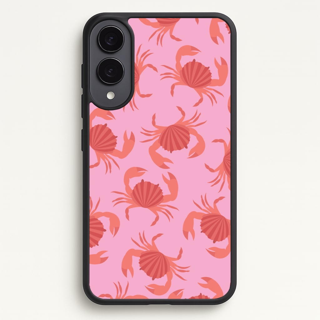 Crab Pattern - Sealife Phone Case - Galaxy S25 Edge / Standard
