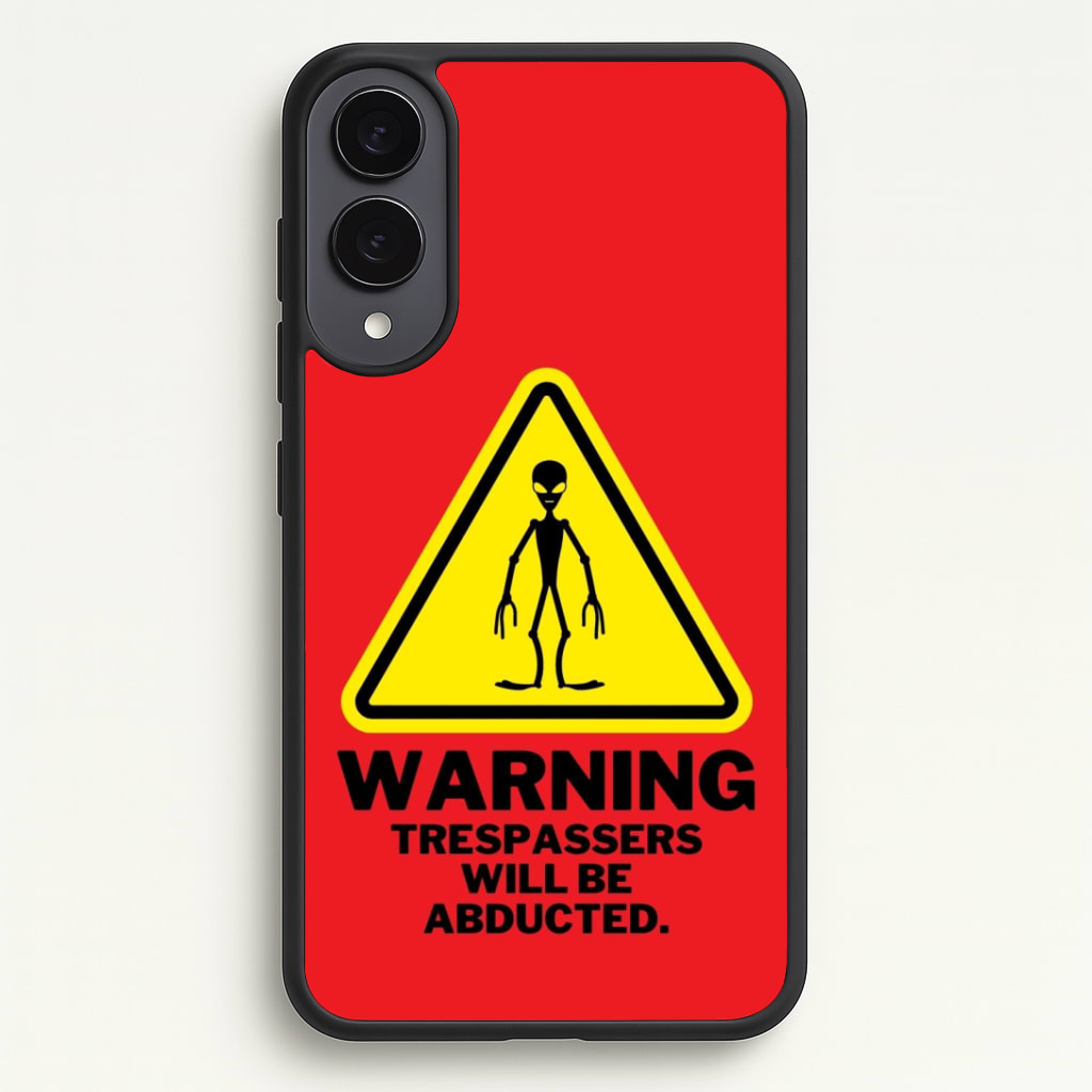 Warning Abduction - Space Phone Case - Galaxy S25 Edge / Standard
