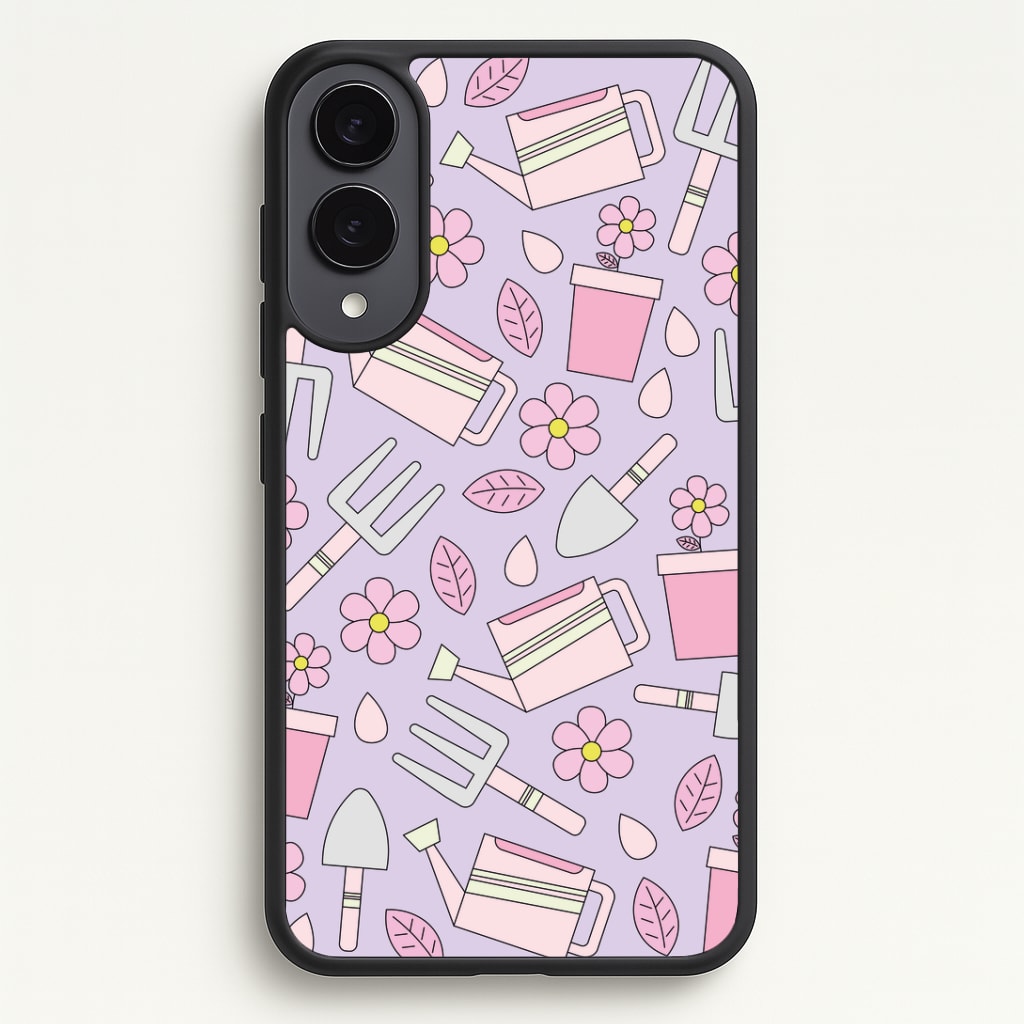 Gardening Tools - Spring Patterns Phone Case - Galaxy S25 Edge / Standard