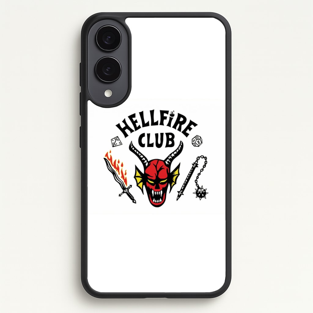 Hellfire Logo - White Phone Case - Galaxy S25 Edge / Standard