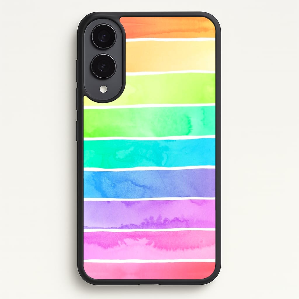 Summer Rainbow Stripes Phone Case - Galaxy S25 Edge / Standard