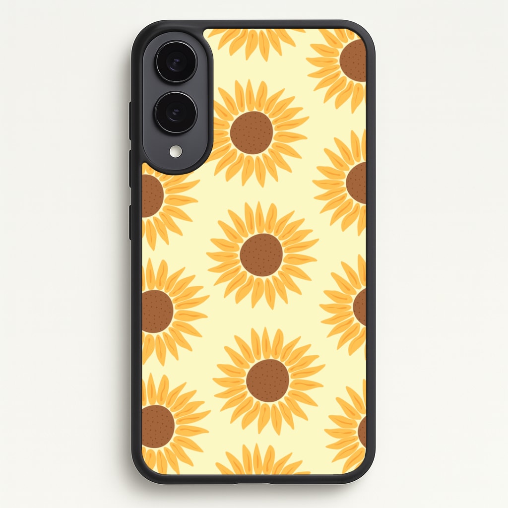 Sunflowers Abstract Pattern Phone Case - Galaxy S25 Edge / Standard