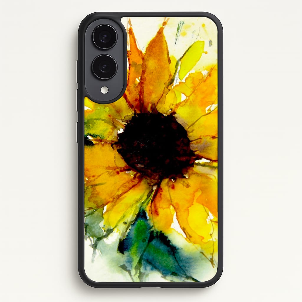 Watercolour Sunflower Phone Case - Galaxy S25 Edge / Standard