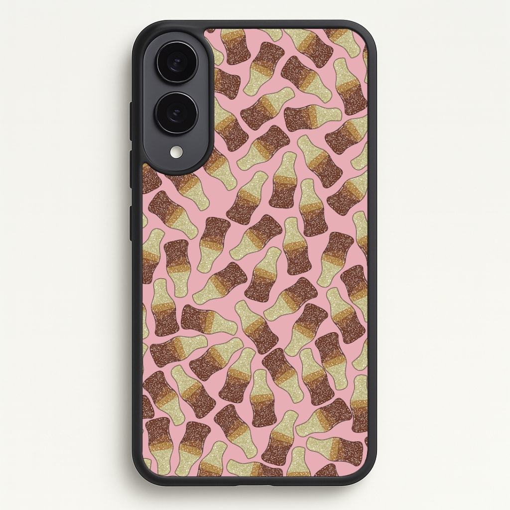 Cola Bottles - Sweets Patterns Phone Case - Galaxy S25 Edge / Standard