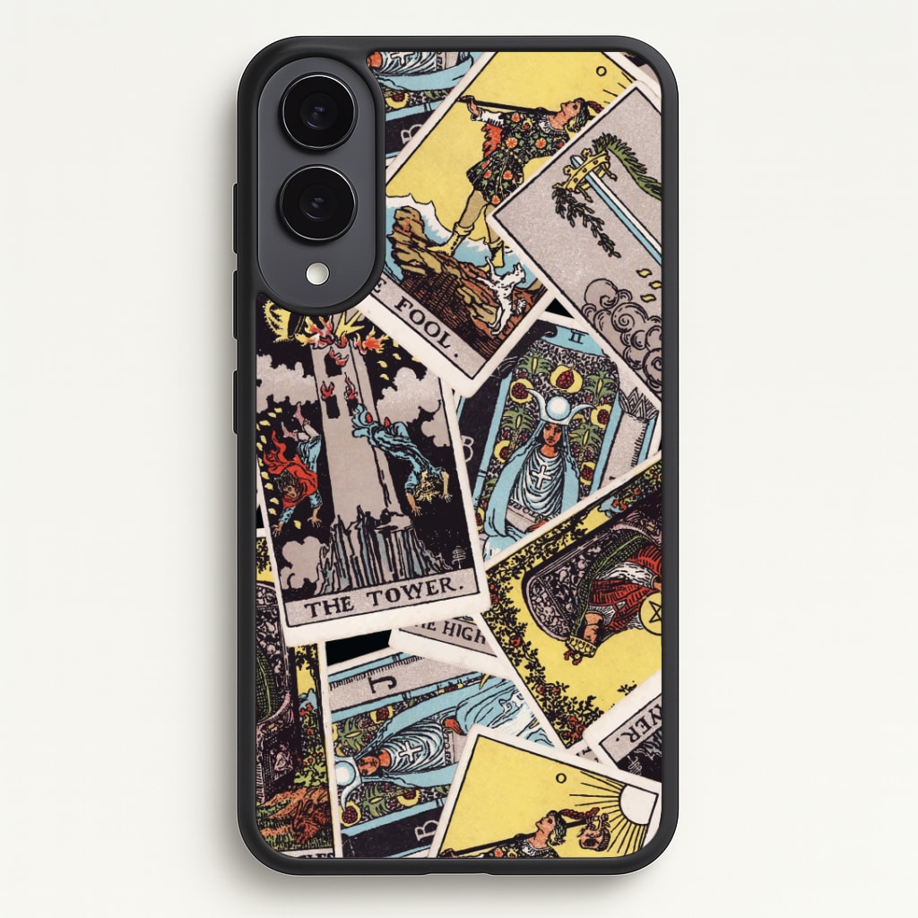 Tarot Cards Collage Pattern Phone Case - Galaxy S25 Edge / Standard