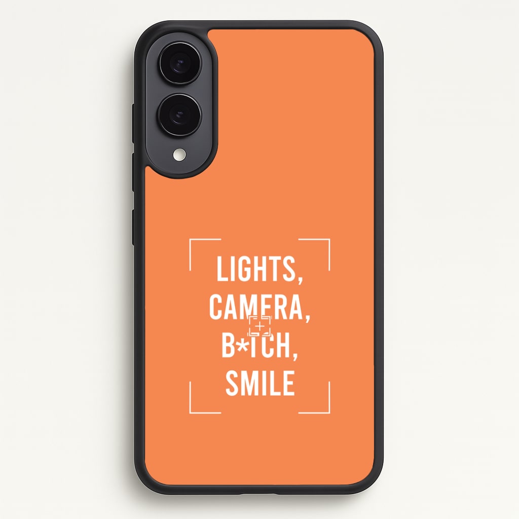 Lights, Camera, B*tch, Smile Phone Case - Galaxy S25 Edge / Standard