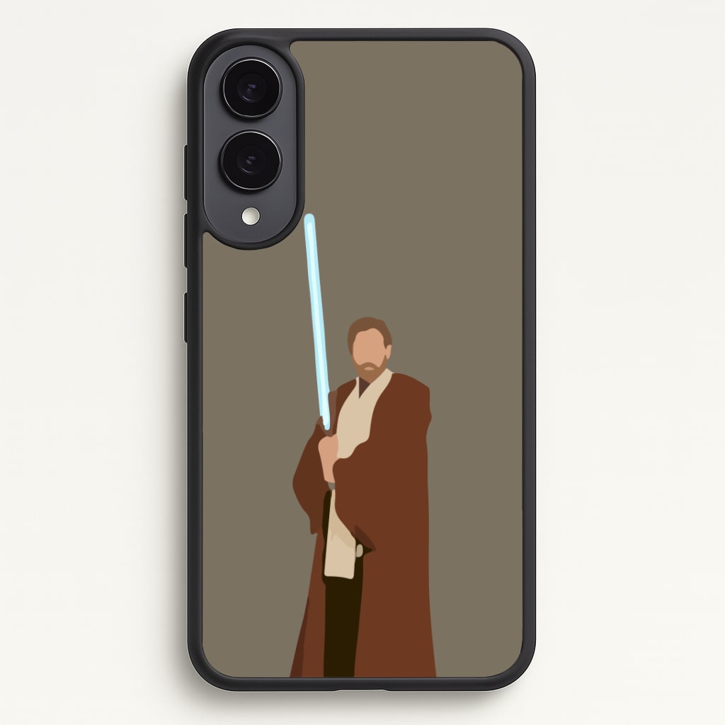 Kenobi Blue Lightsaber Phone Case - Galaxy S25 Edge / Standard