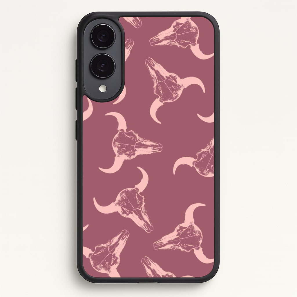 Pastel Skulls Pattern Phone Case - Galaxy S25 Edge / Standard