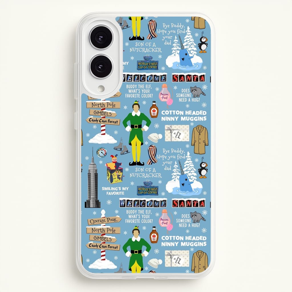 Blue Buddy The Elf Pattern Phone Case